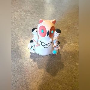 Storyteller Owl Mother and Children Figurine - Teissedre 1986